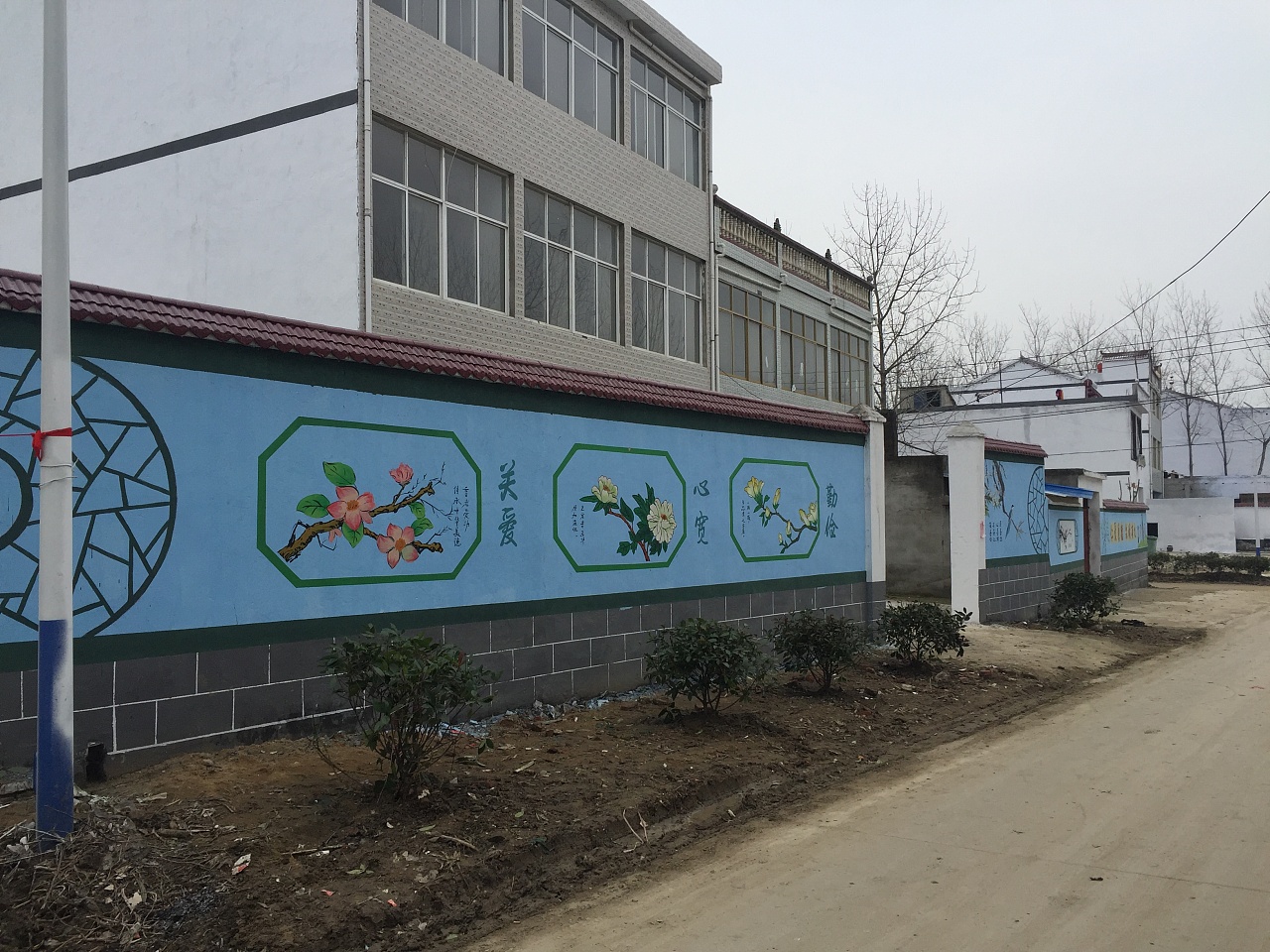 梨园村墙绘案例,墙体画设计作品|纯艺术|绘画|亦度装饰壁画设计