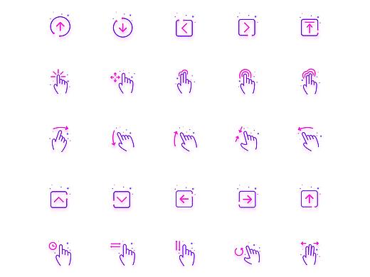 交互手势图标