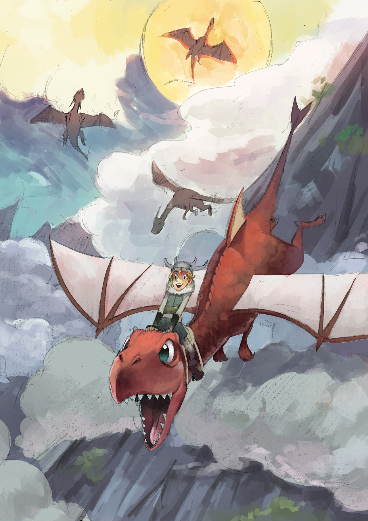 驯龙高手封面制作