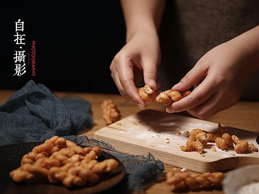 传统手工麻花|零食食品|义口酥|产品摄影|自在视觉