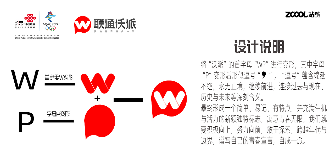 联通沃派|我的青春自成一派（图ZMzA1Mjg2MzYw） - Logo - 站酷设计师十尾鱼原创素材 - 站酷ZCOOL