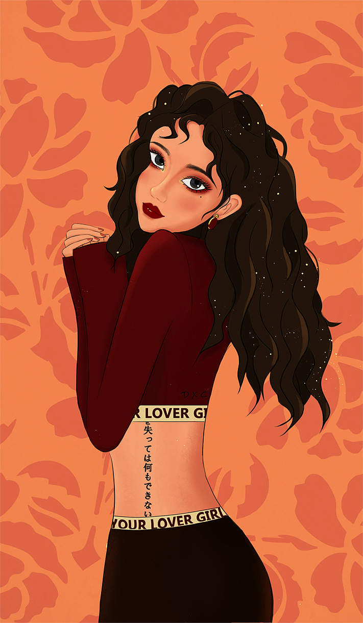 人物插画-又a又甜的漂亮妹妹合集