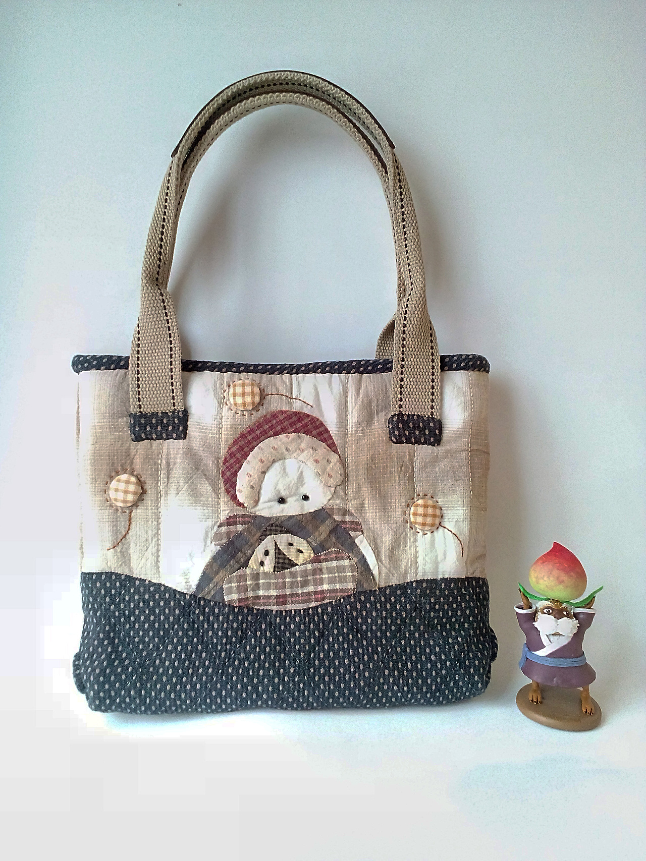 【先染布包包】先染布手工拼布包