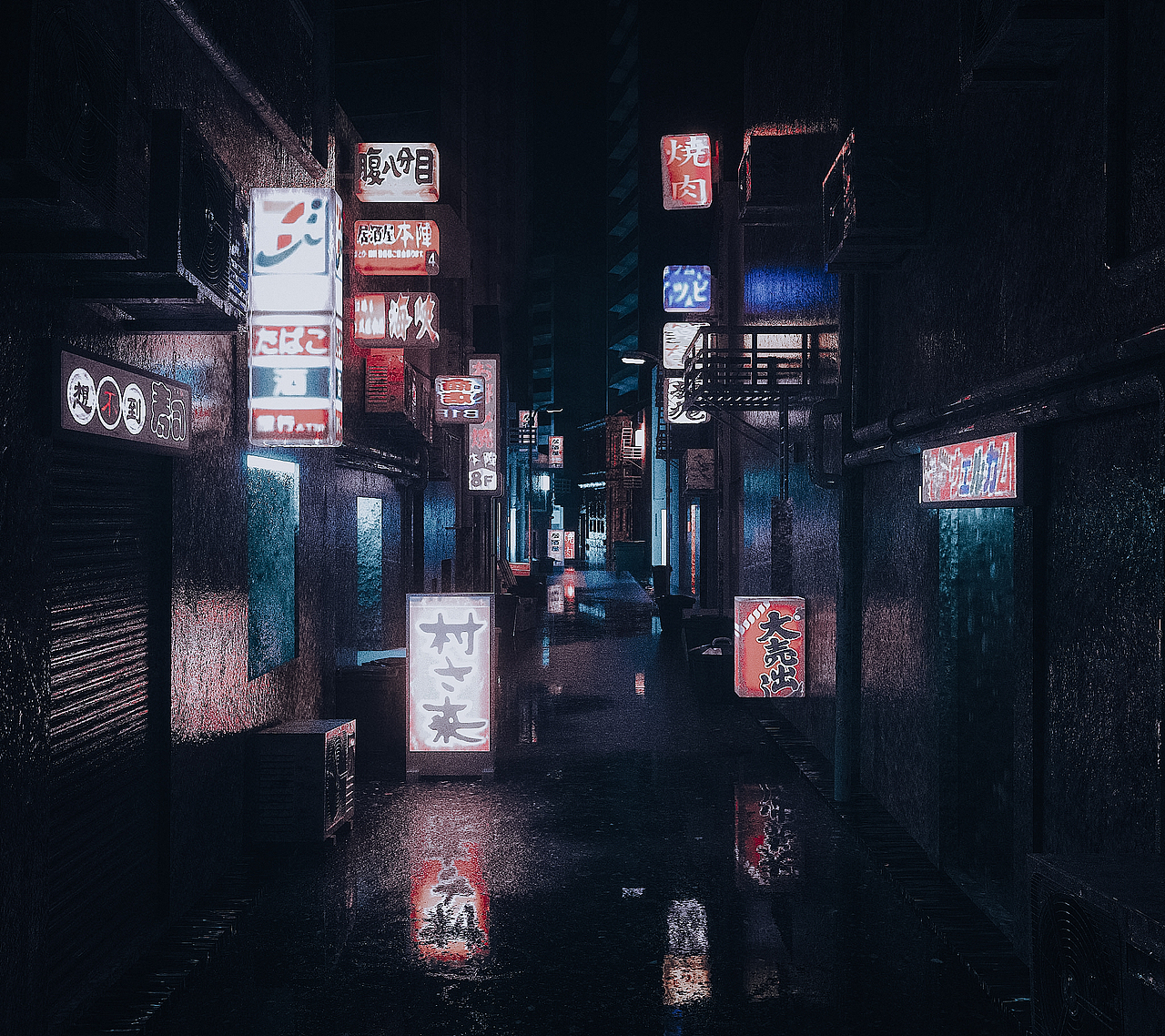 霓虹灯练习|三维|场景|亦余心之所善兮_临摹作品-站酷zcool