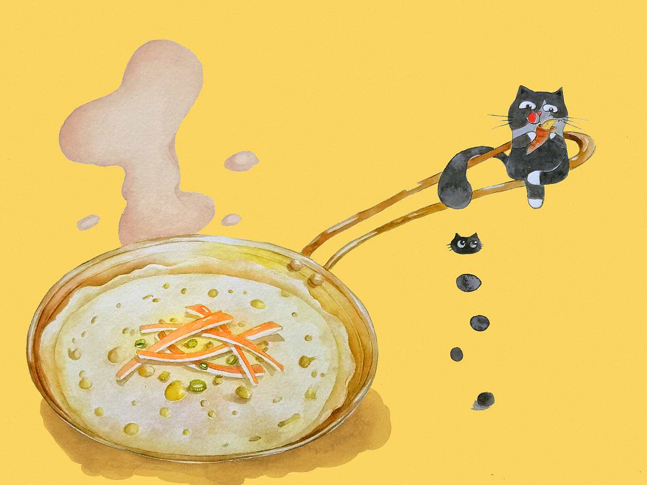 食物插画\蛋糕烘