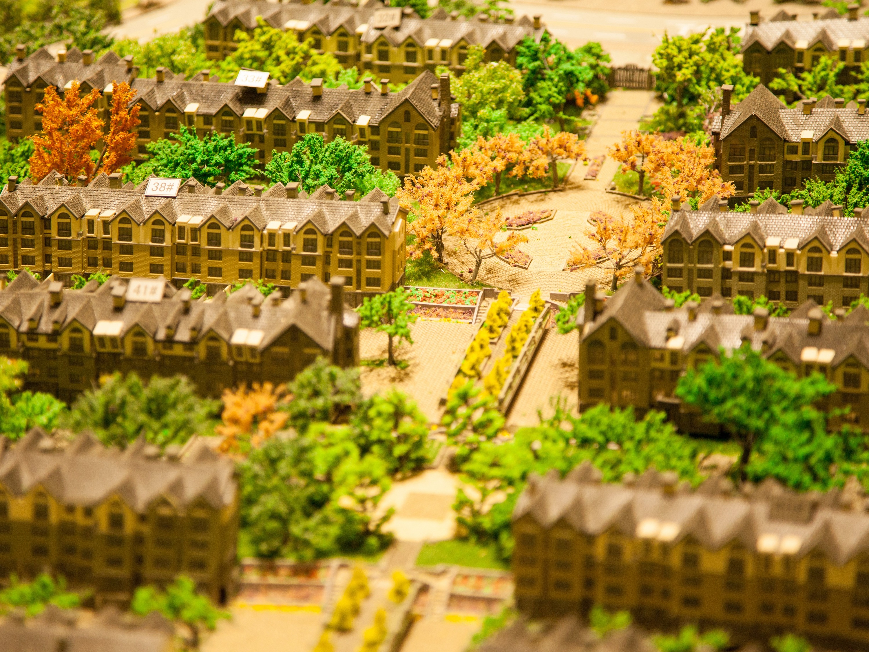 怀柔顶秀美泉小镇模型