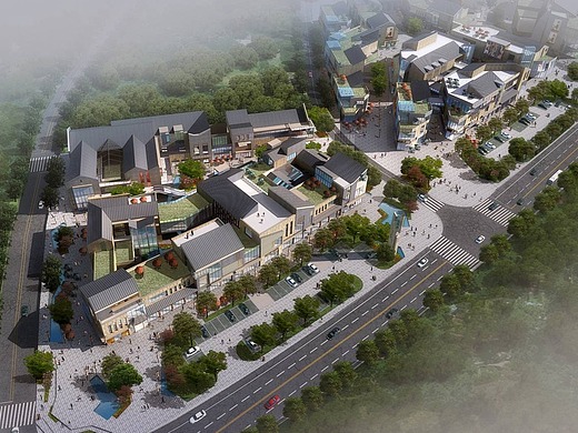 华山悠然谷商业街规划设计