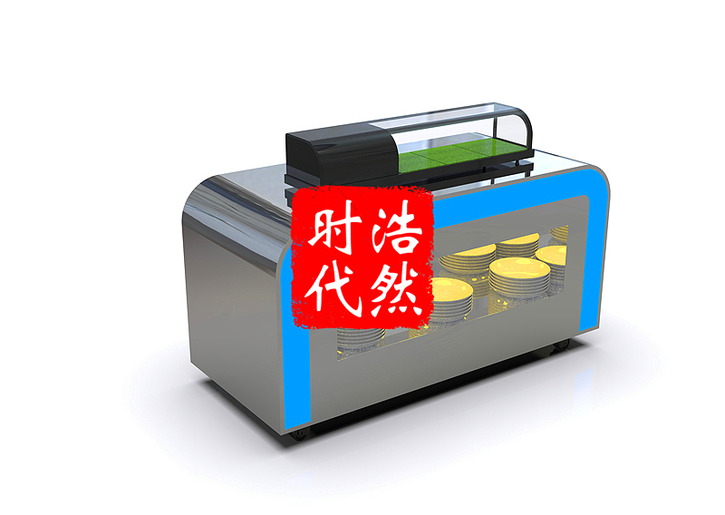 浩然时代 餐厅取餐台定制设计 大理石酒店折叠布菲台