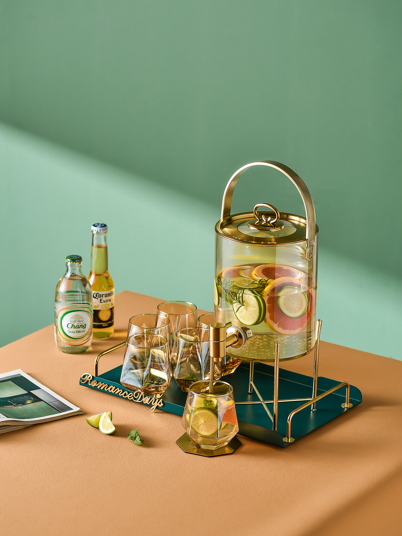 冷水壶/玻璃水具/下午茶拍摄