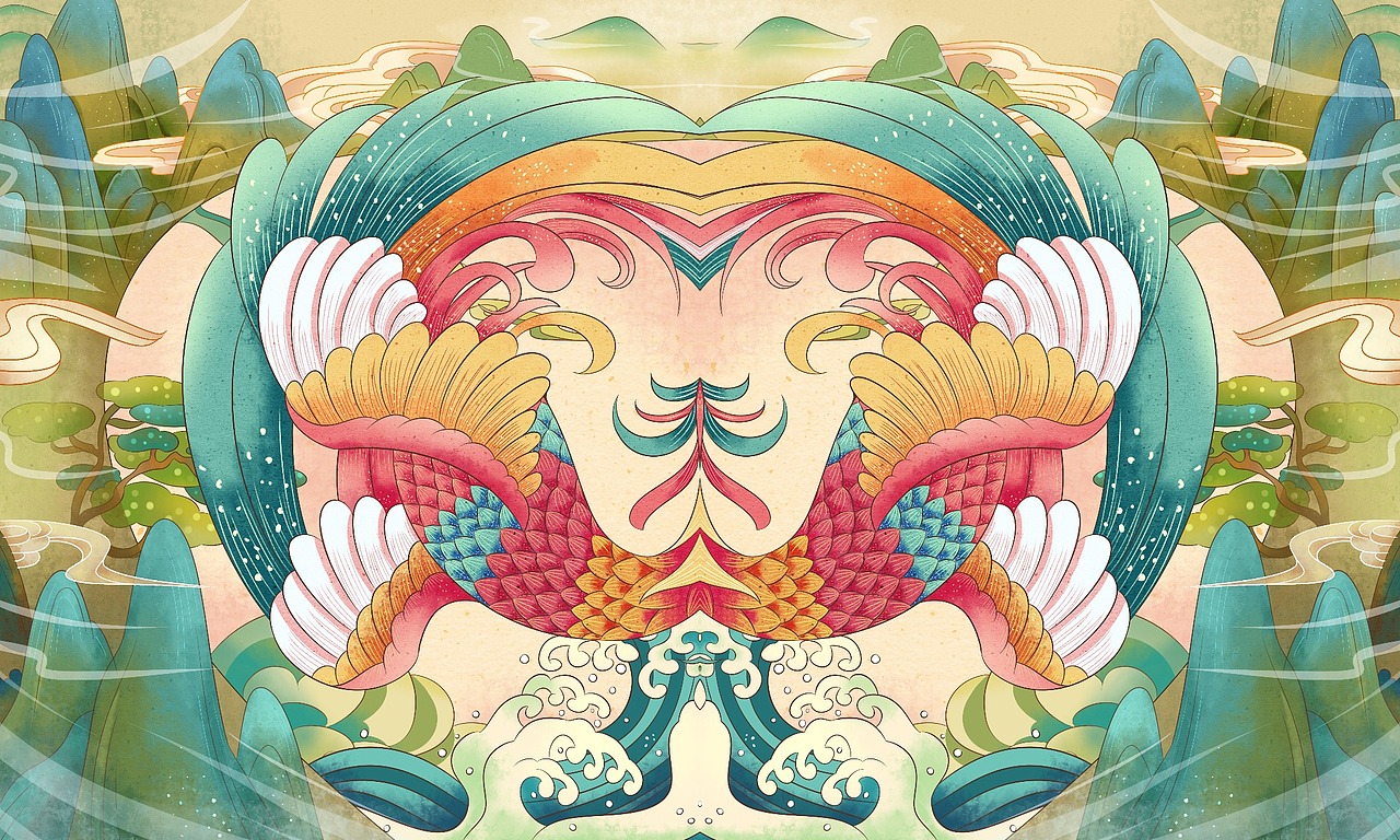 中国风四大神兽遇上迪士尼公主