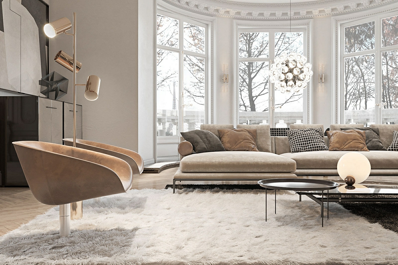 简约欧式，一方面保留了材质、色彩的大致风格（图ZMjEyNTY5NDcy） - 家装设计 - 站酷设计师效果图小芳原创素材 - 站酷ZCOOL