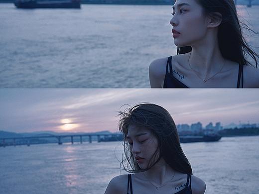 傍晚的天空 有的时候也是蓝色的