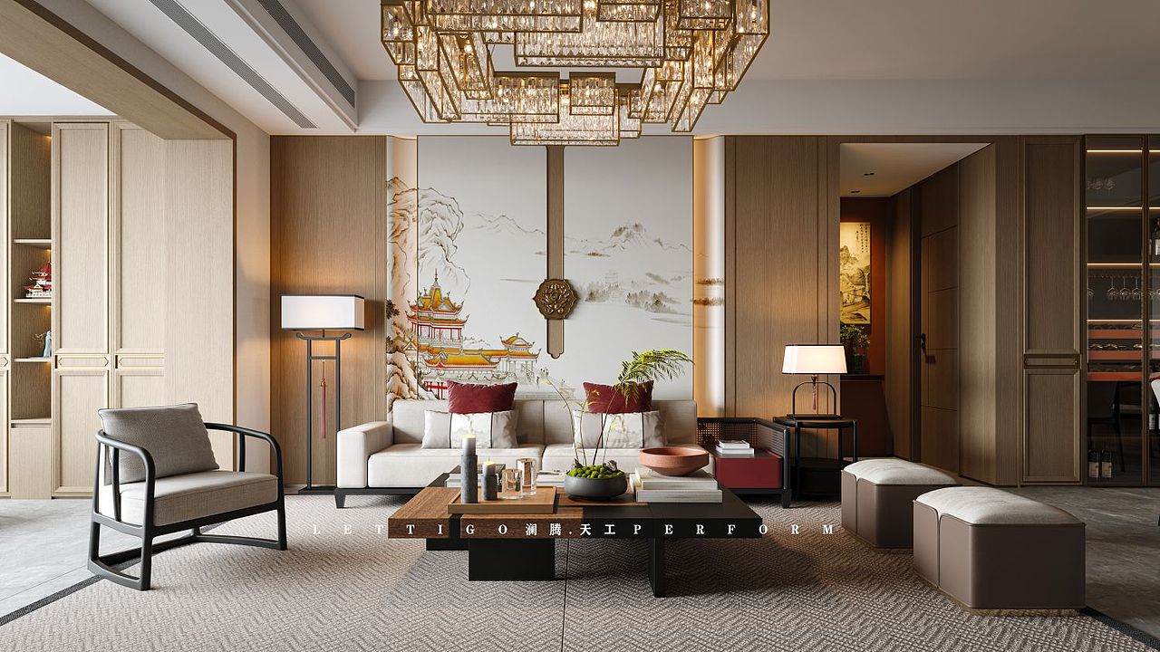 新中式古韵是珍藏温度的心灵SPA（图ZMzUyMDQ3ODg0） - 家装设计 - 站酷设计师DesignerZtt186原创素材 - 站酷ZCOOL