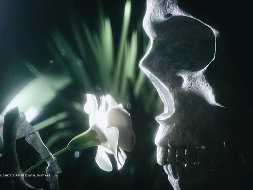 骷髅头建模渲染