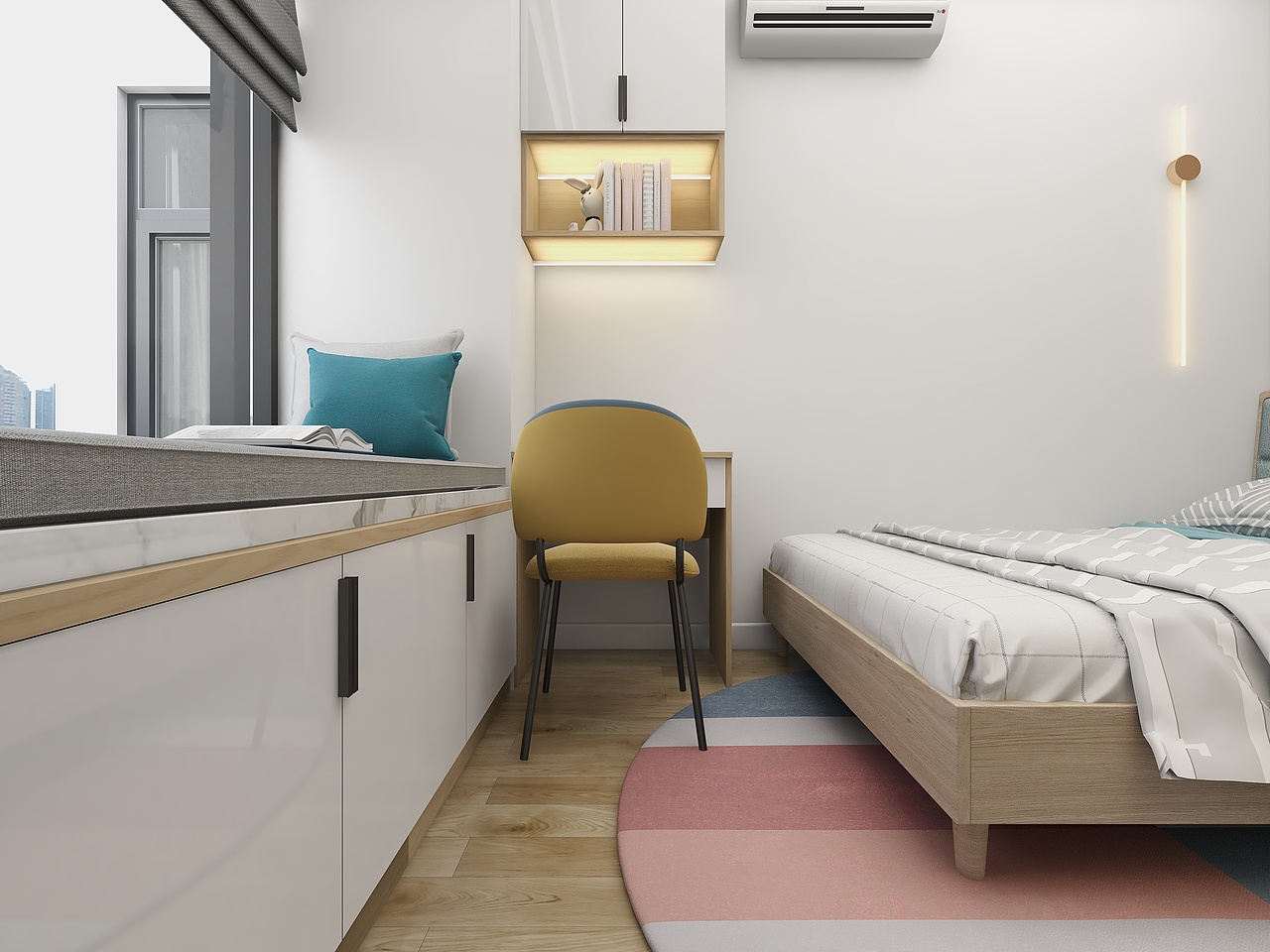 四川广安华冠城(99平方现代简约三居室)