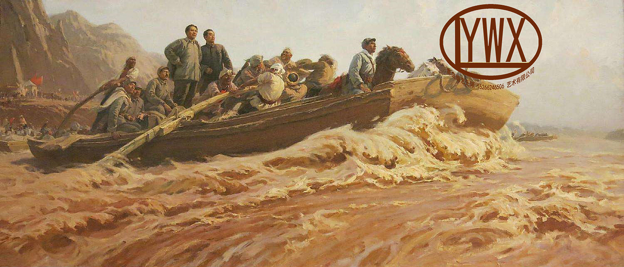 战争壁画场景油画创作