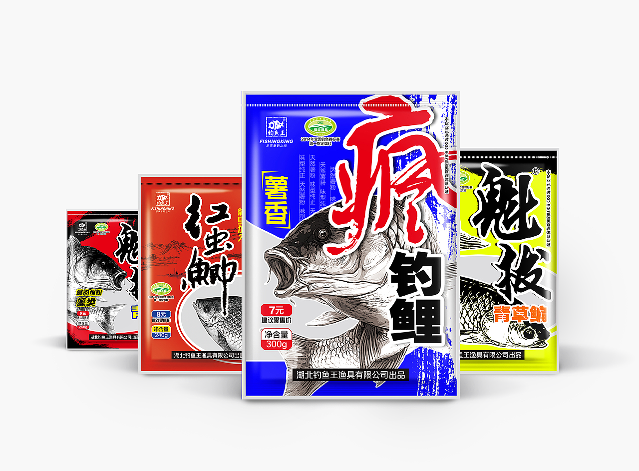 魁拔系列鱼饵包装（图ZNjQyMjA5NTY=） - 包装 - 站酷设计师yiduohua原创素材 - 站酷ZCOOL