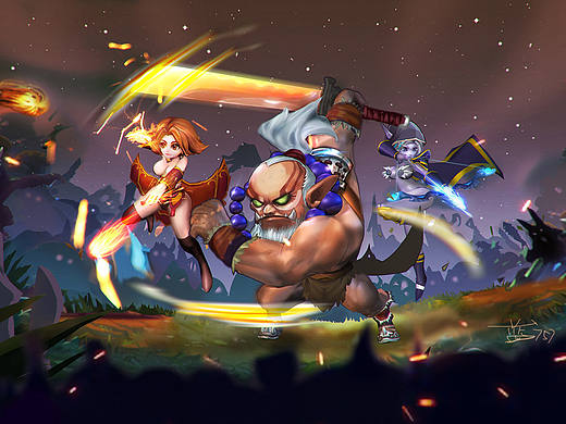 DOTA类型游戏同人作品