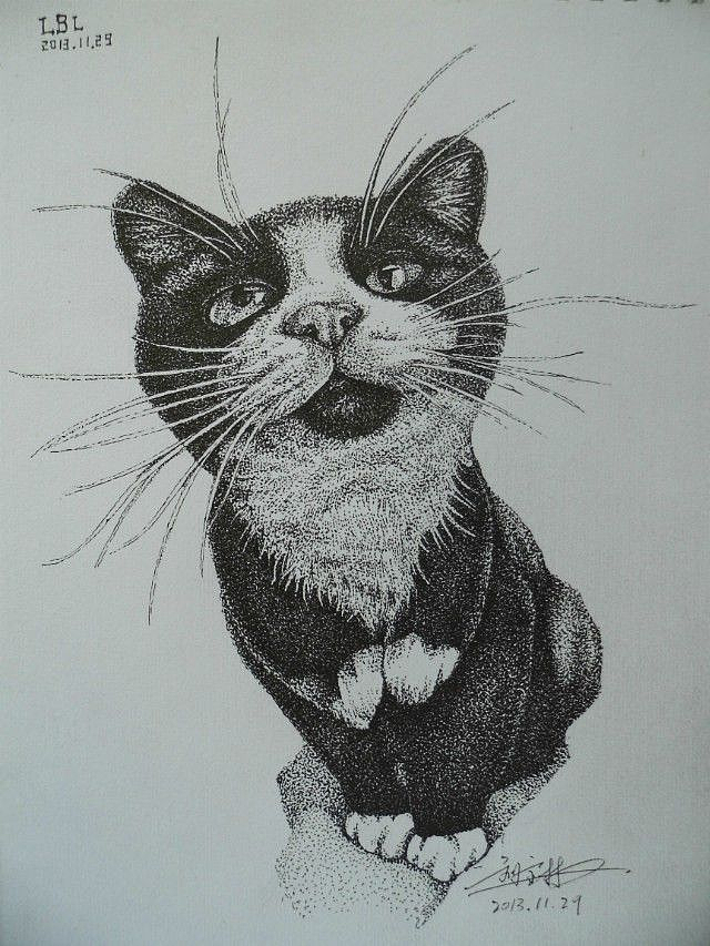 自己的一些中性笔点绘