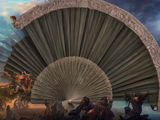 #站酷梦笔#上帝的风扇 转运六道轮回（个人主页-ZNjQxOTI1OTY=） - AI作品 - 站酷设计师快活策划原创素材 - 站酷ZCOOL