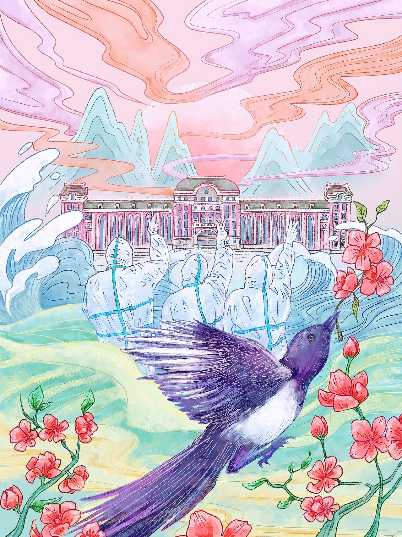 谢谢你们（图ZMjc3NzM0NDgw） - 商业插画 - 站酷设计师画强锵原创素材 - 站酷ZCOOL