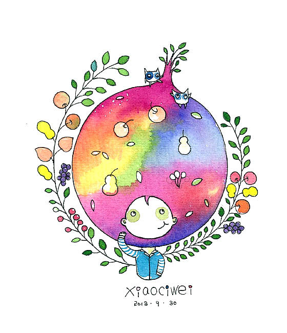 风儿吹来，让我和秋天来场对白。