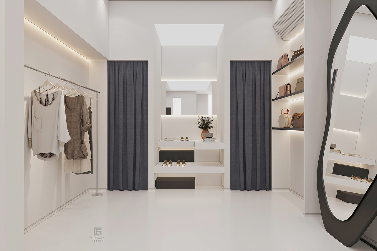 服装店空间设计,白色诠释不一样的美