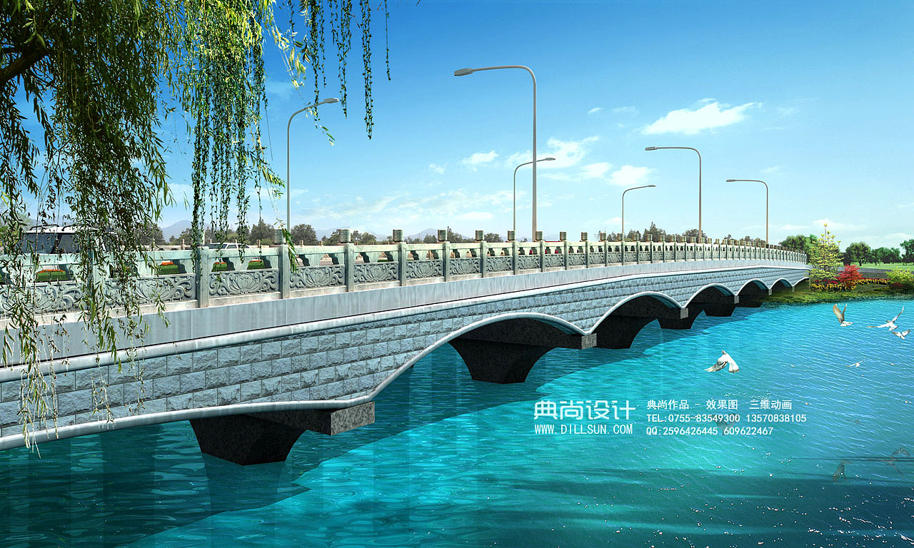 桥梁设计效果图 12