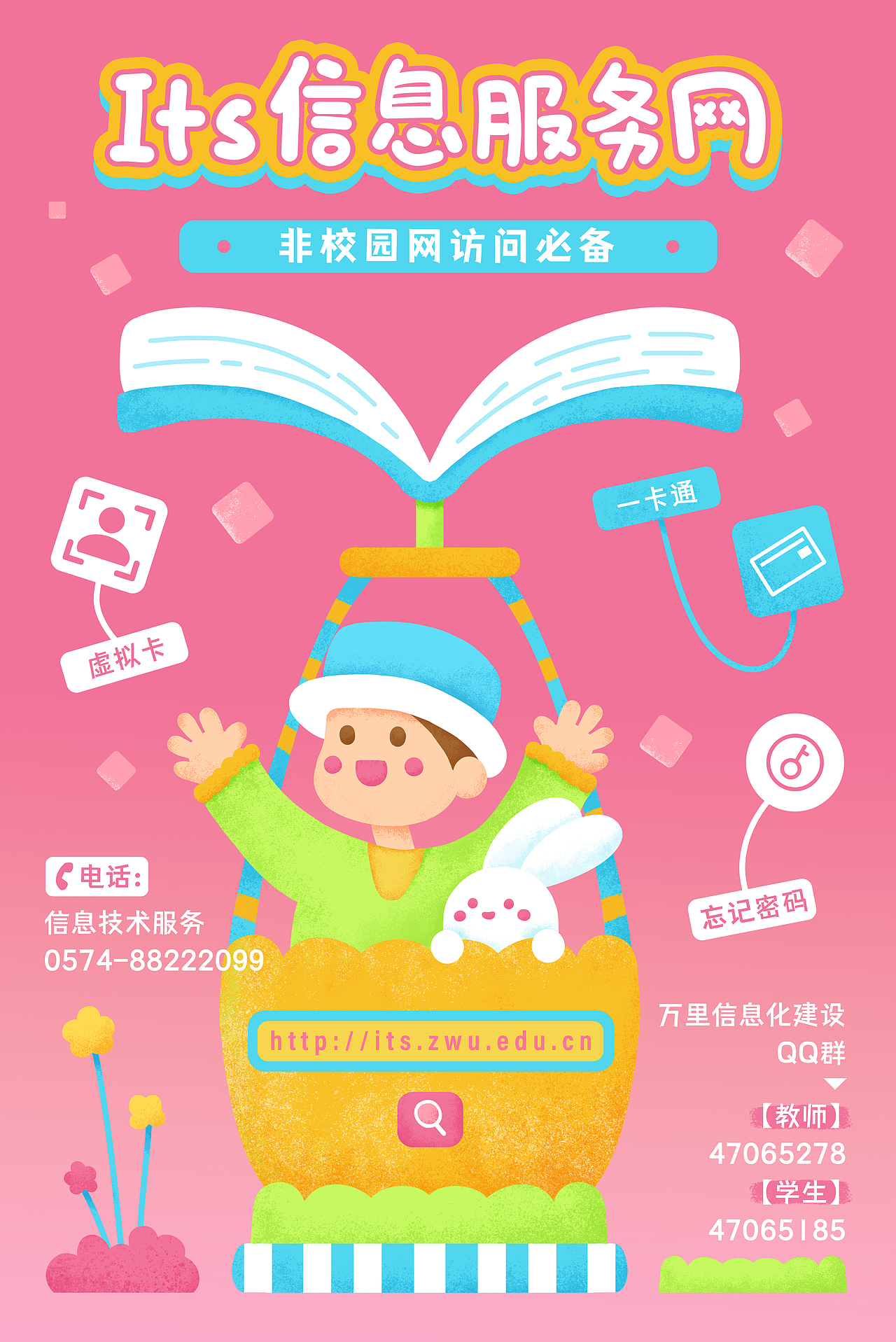 插画海报 | 图书馆萌新指南