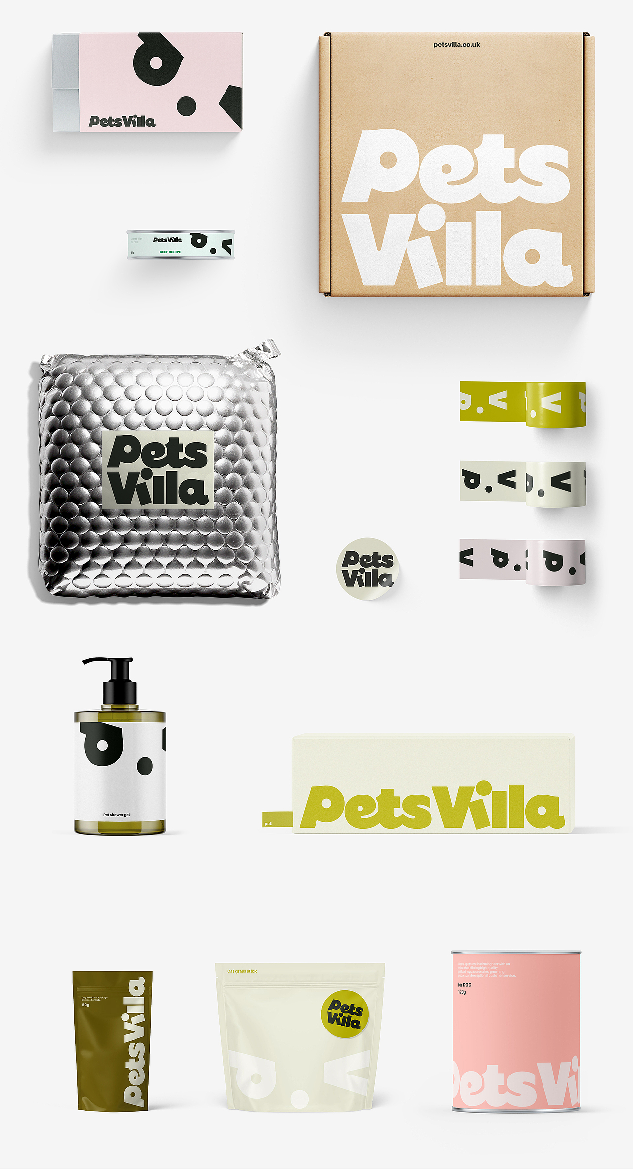 Pets Villa宠物品牌标志及延展设计