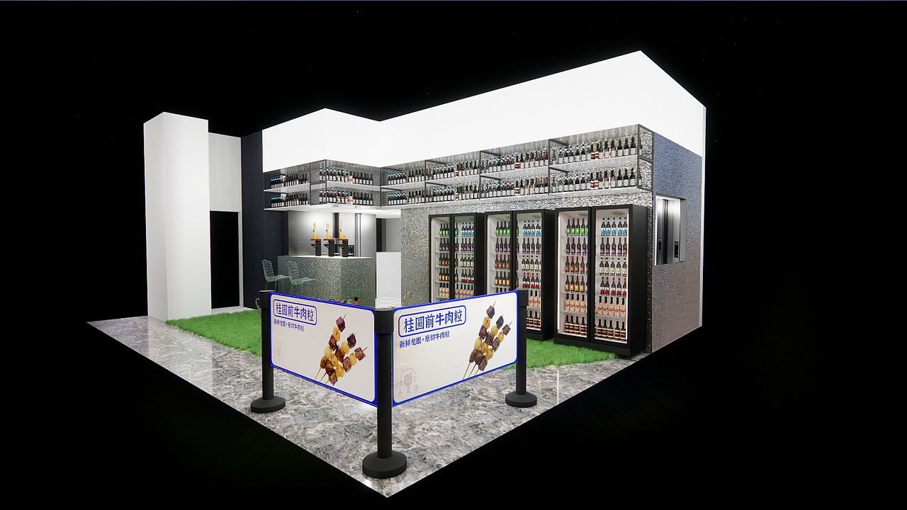 烧烤餐饮商业装修效果图案例