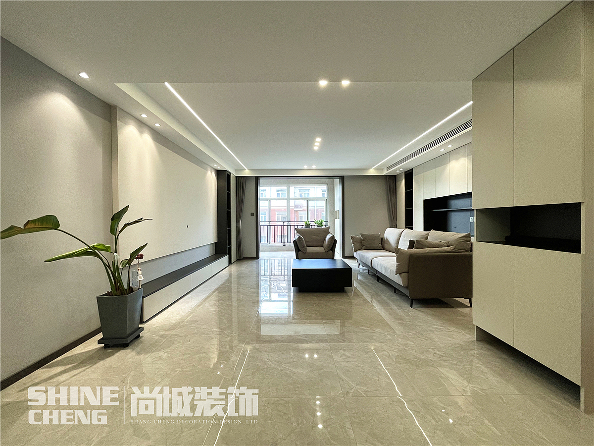 泰安水岸家园小区180平现代风格装饰设计实景案例（图ZMzE3NjQ0Mjgw） - 家装设计 - 站酷设计师泰安尚城装饰原创素材 - 站酷ZCOOL