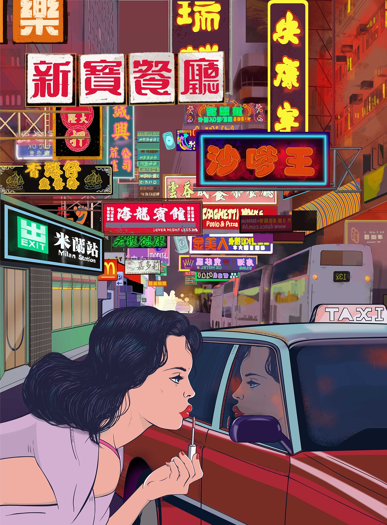 香港香港-适应场景港式茶餐厅