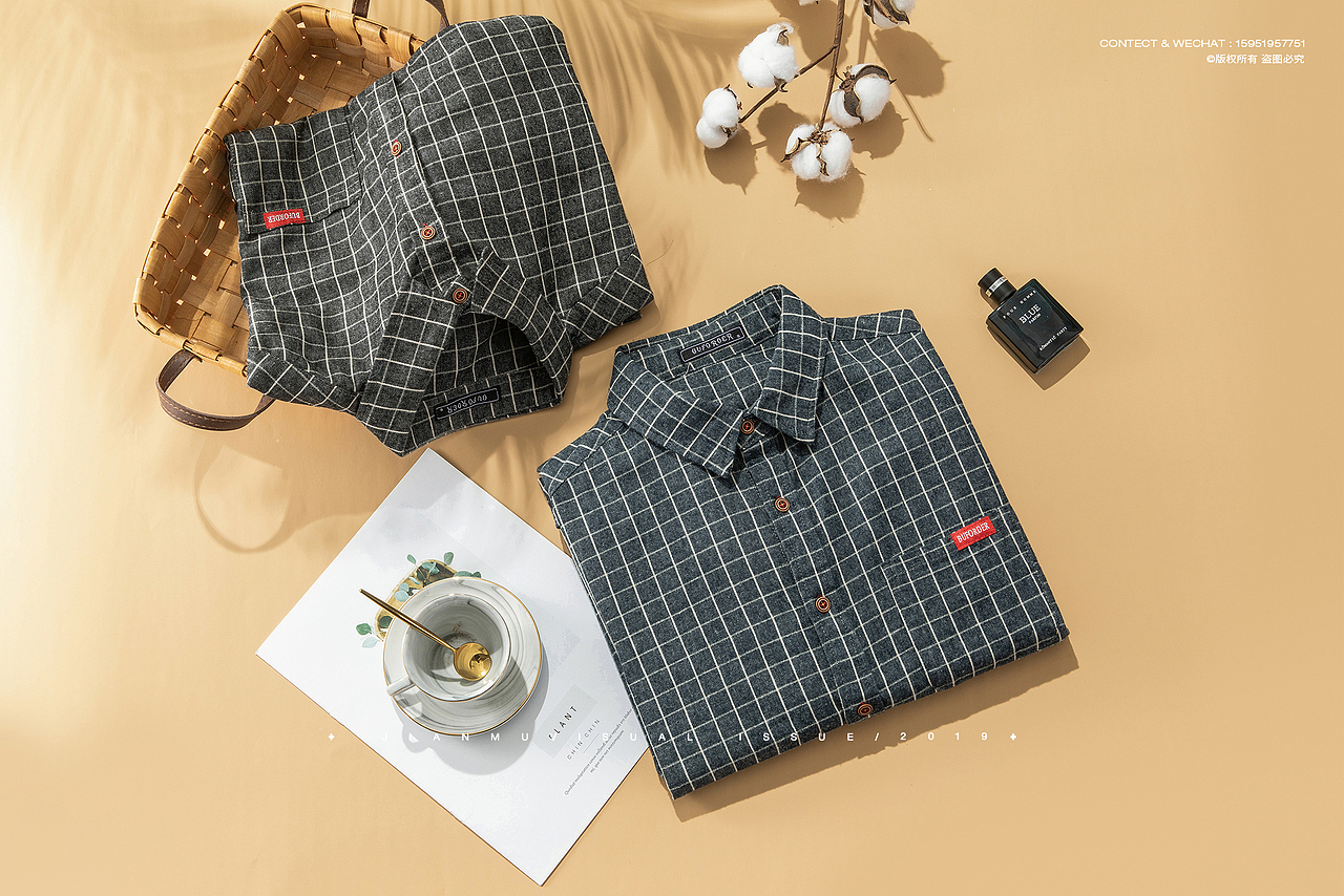 男士衬衫场景拍摄 ✖ 衬衣上衣类静物平铺摆拍产品摄影（图ZMTg4NTQ3OTM2） - 产品摄影 - 站酷设计师简木视觉原创素材 - 站酷ZCOOL