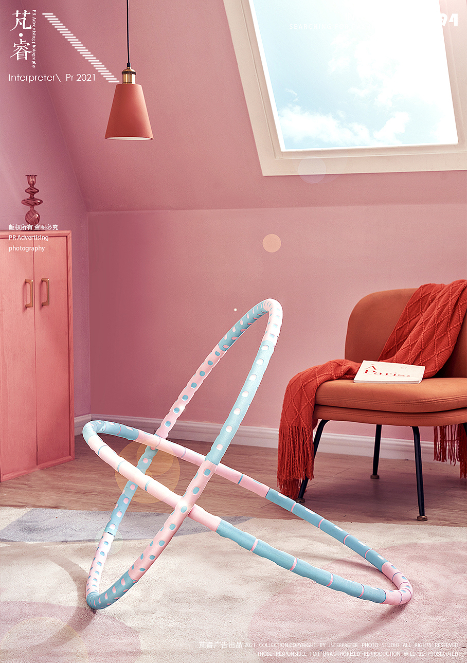 健身用品摄影丨INTERPRETER×菠萝君呼啦圈瑜伽垫