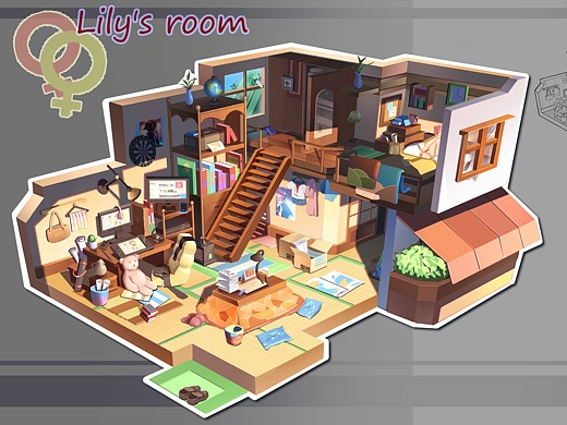 室内模拟经营咖啡馆|插画|游戏原画|红白巫女桑_原创作品-站酷zcool