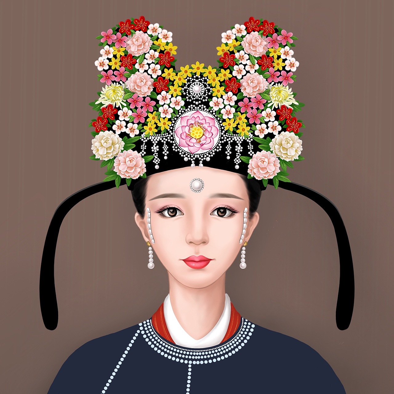 宋代一年景花冠