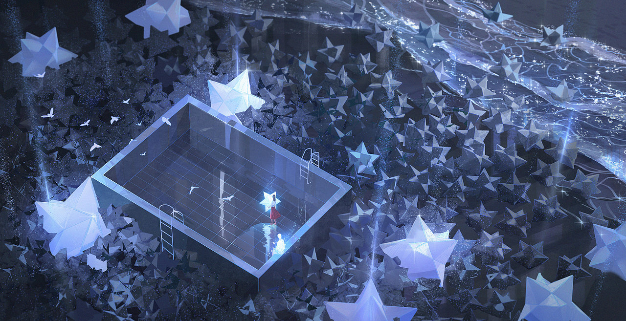 孤岛与繁星系列插画