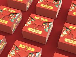 虎星糕照春节年糕包装设计