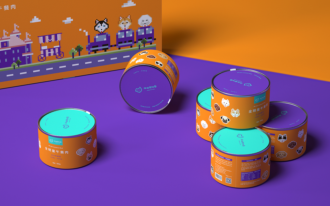 《Nonda pet park》宠物品牌设计 / 狗粮包装设计
