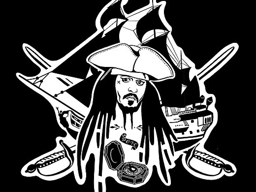 加勒比海盗文身手稿