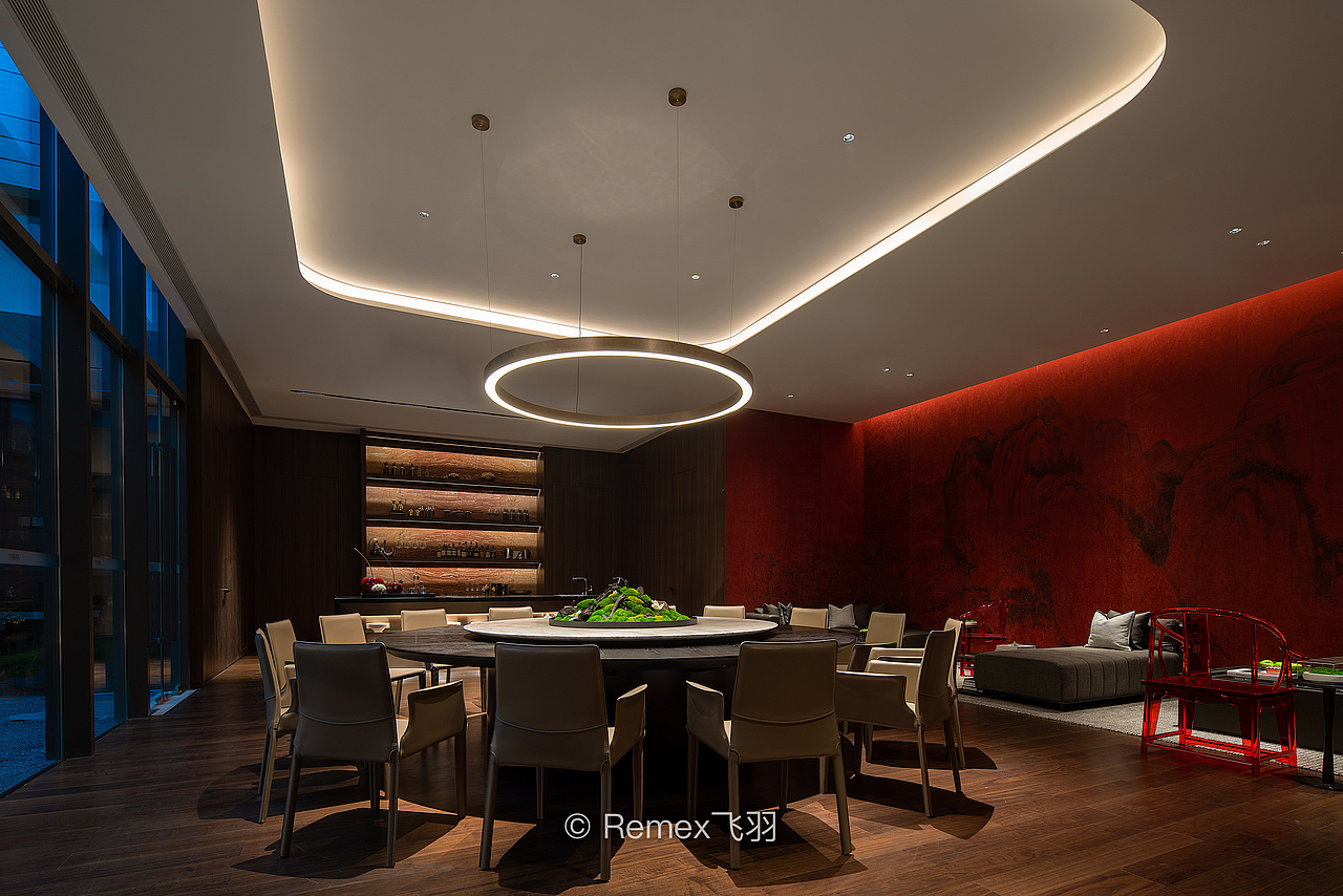 售楼中心里的半城山水|空间摄影飞羽