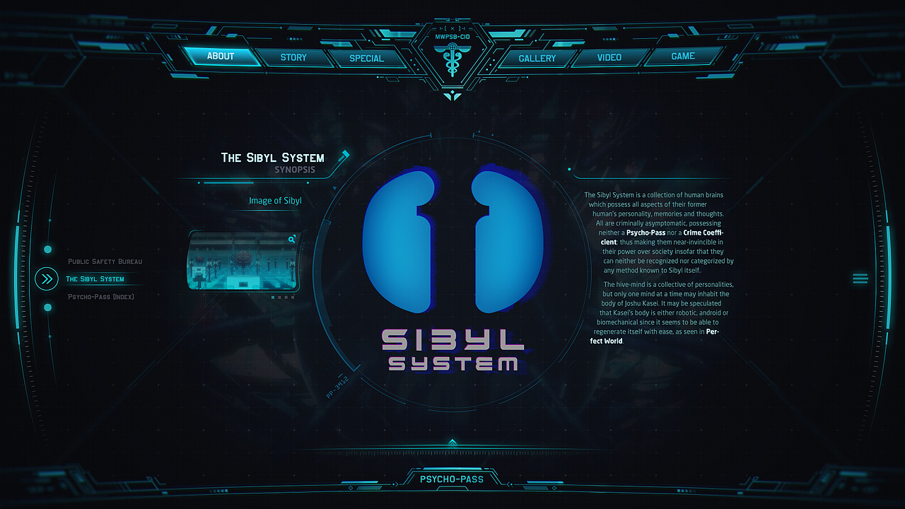 PSYCHO-PASS 页面设计（图ZODQ4NTY5MDA=） - 游戏/娱乐 - 站酷设计师蘭道原创素材 - 站酷ZCOOL