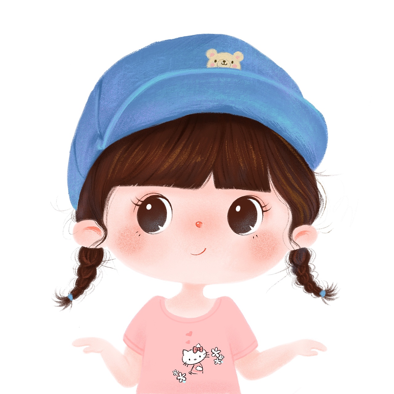 原创可爱插画女孩