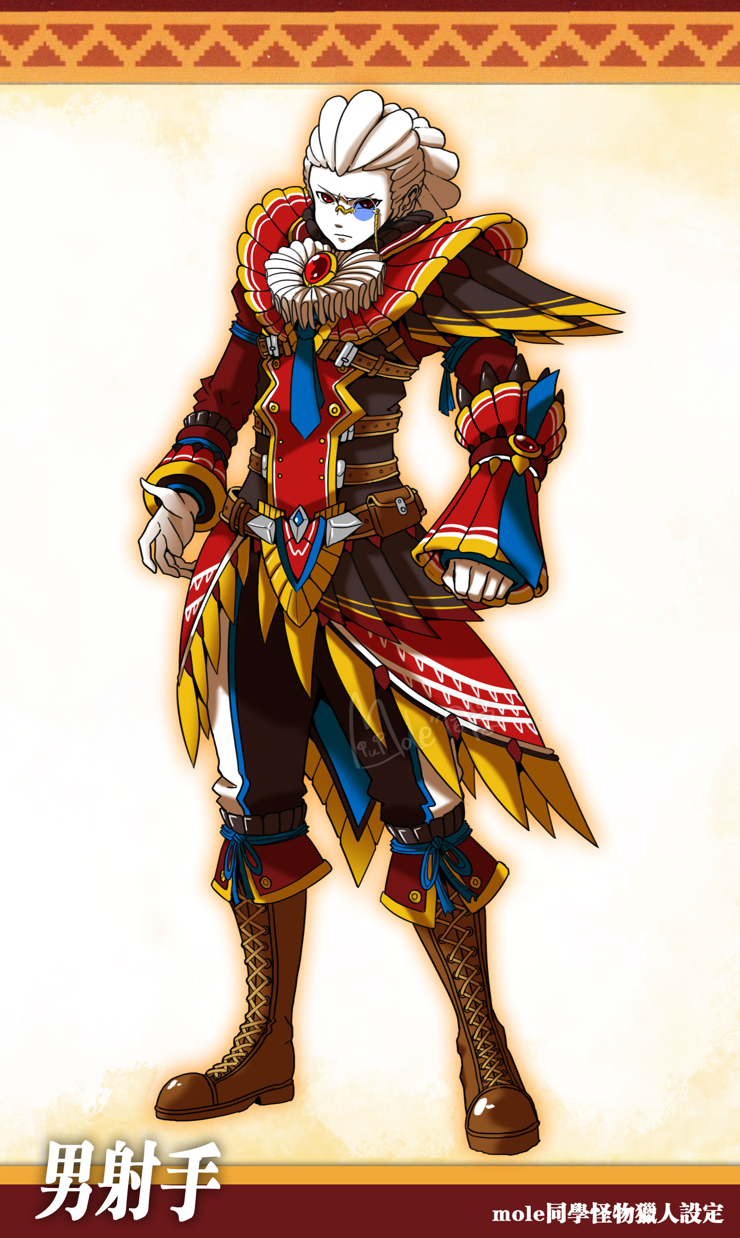 mole原创怪物第二弹红霸雀设定