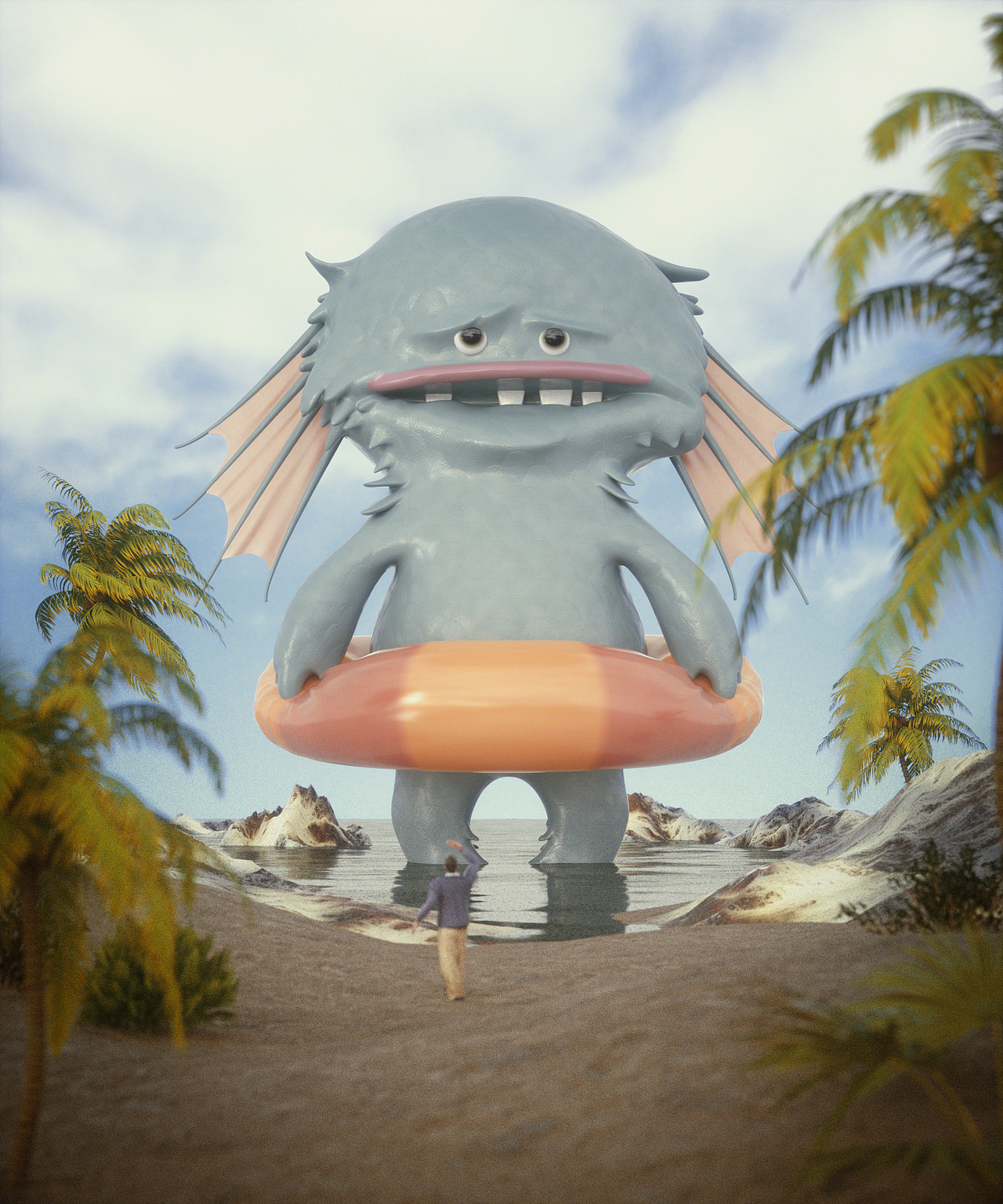 三维卡通-小怪兽（图ZMTIwMzMxNjI0） - 人物/生物 - 站酷设计师粤Y_K原创素材 - 站酷ZCOOL