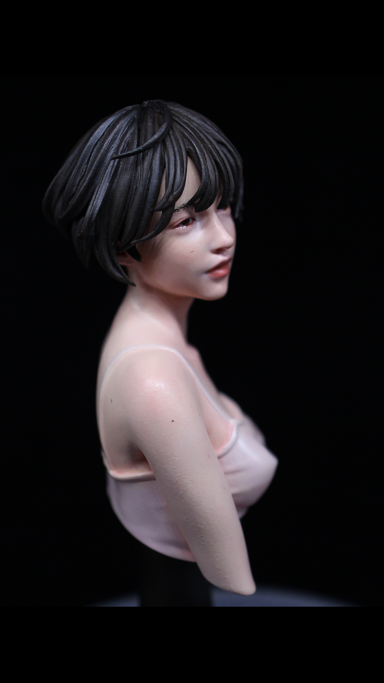 《昔情难追》——亚洲少女胸像练习完毕|手工艺|手办/模玩|机械白牛