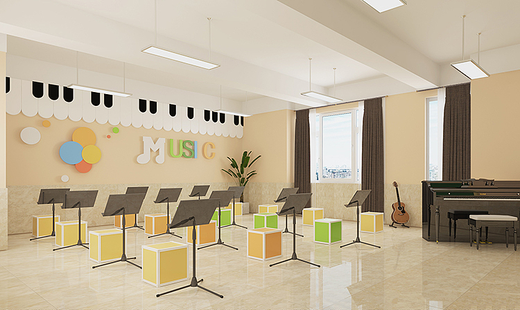 中小学校园文化建设图片—音乐教室设计