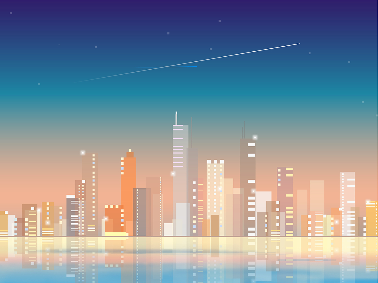 练习素材-城市星空（图ZMTIxNjg4MjQ4） - 创作习作 - 站酷设计师鱼息原创素材 - 站酷ZCOOL