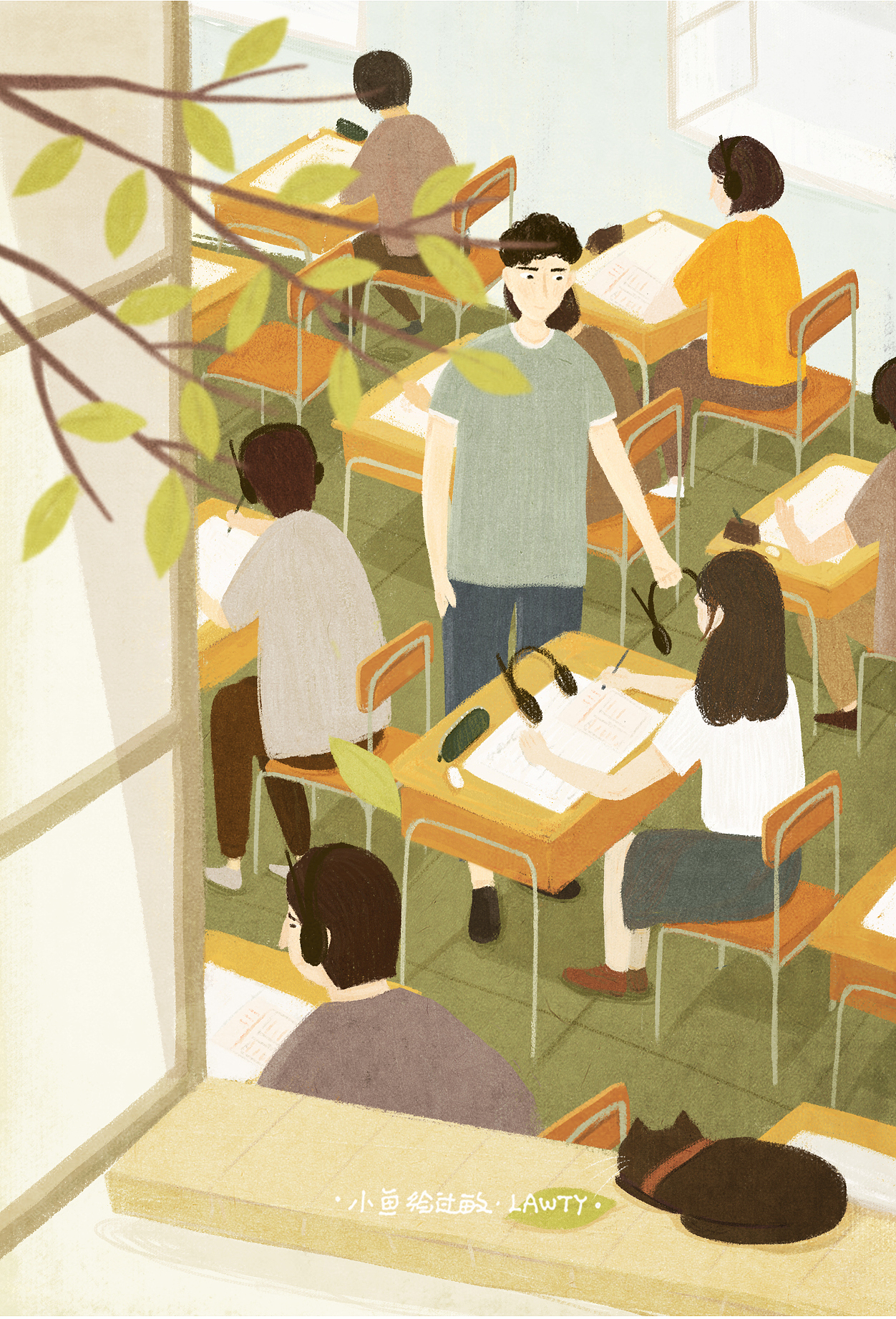 《有你在，多久都不算漫长》（图ZNTMxNDM5MzI=） - 商业插画 - 站酷设计师小鱼绘过敏原创素材 - 站酷ZCOOL